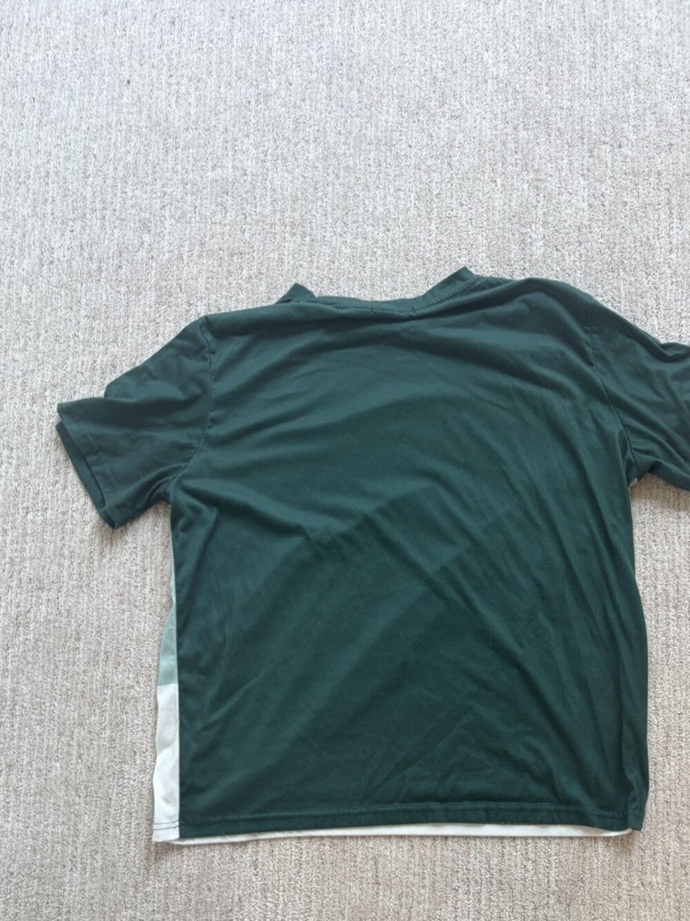 Men's Dark Green Crew Neck Tee XL